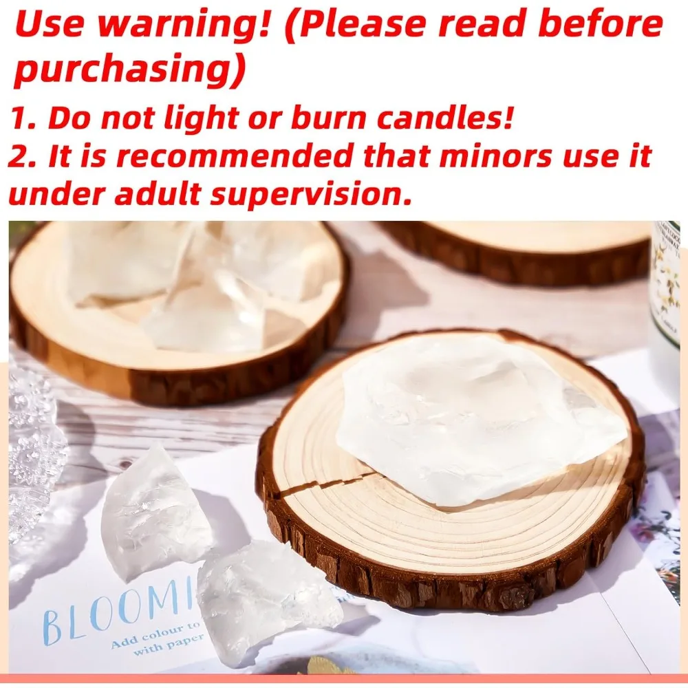 1 Pound (500g) jelly candle raw material for high-density transparent gel wax made from DIY candles