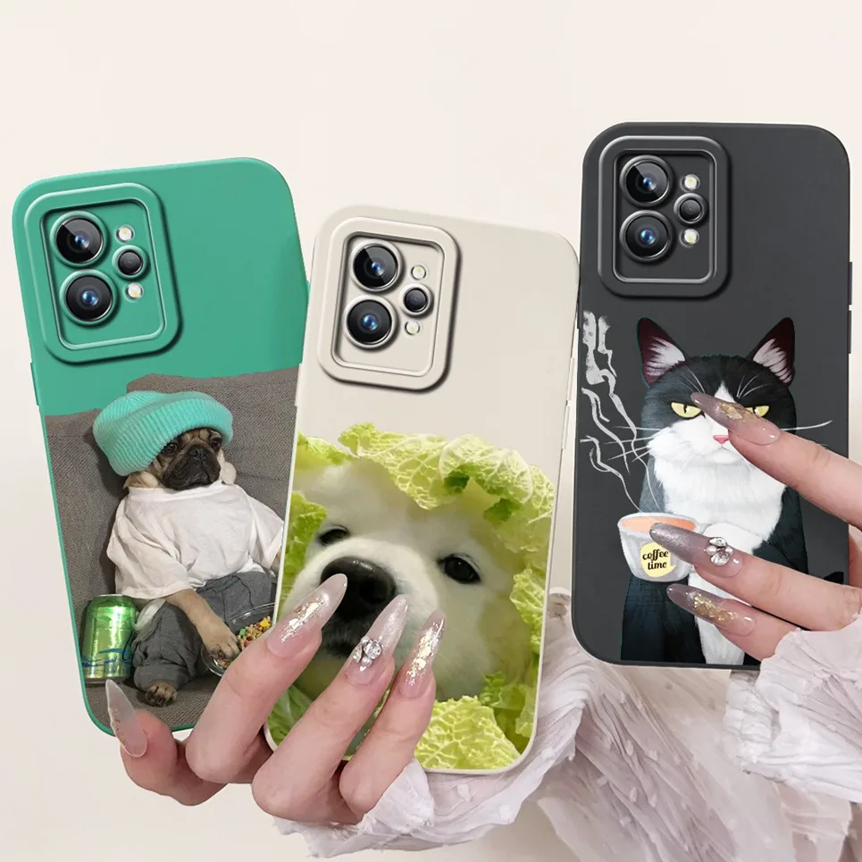 Soft Silicone TPU Case For Realme GT2 Pro Back Cover Child\'s Cool Style Cartoon Bumper Funda For Realme GT Neo 2 3 3T 5 240w Bag