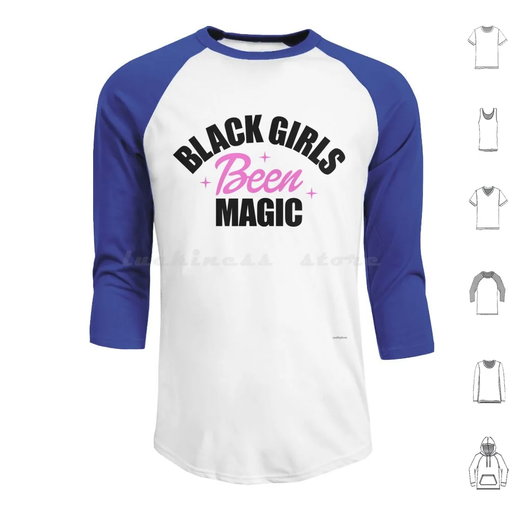 Black Girls Been Magic Slay Snack African American Shirt Hoodie Cotton Long Sleeve Melanin Africa African American