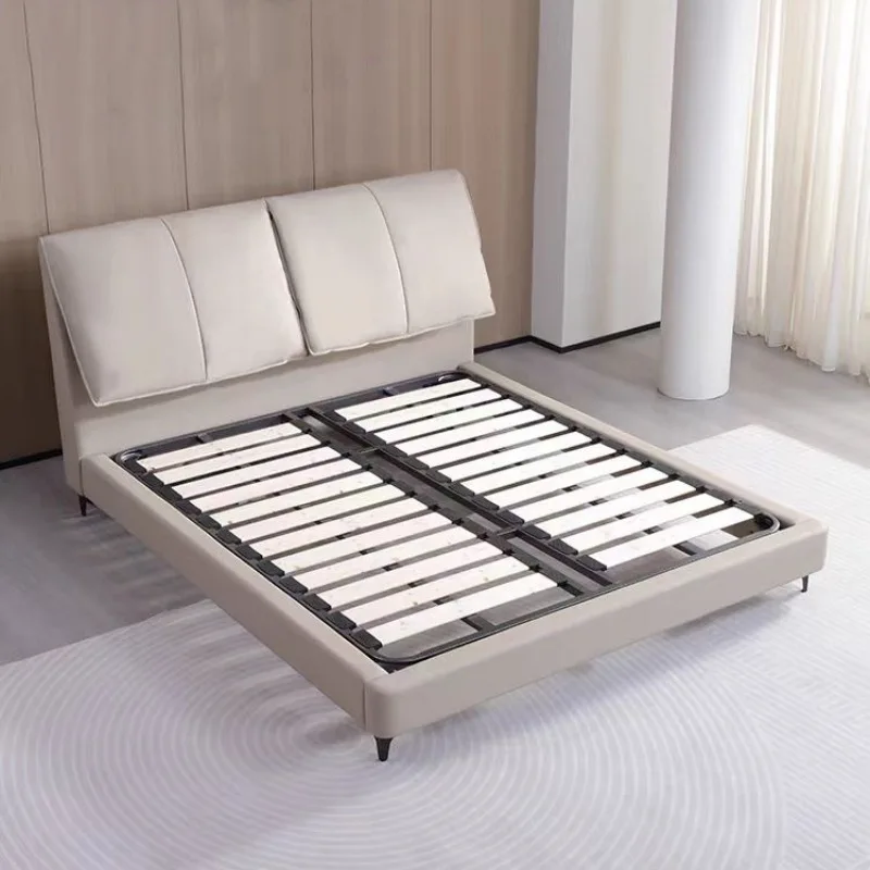 Cama dupla de couro 1.8