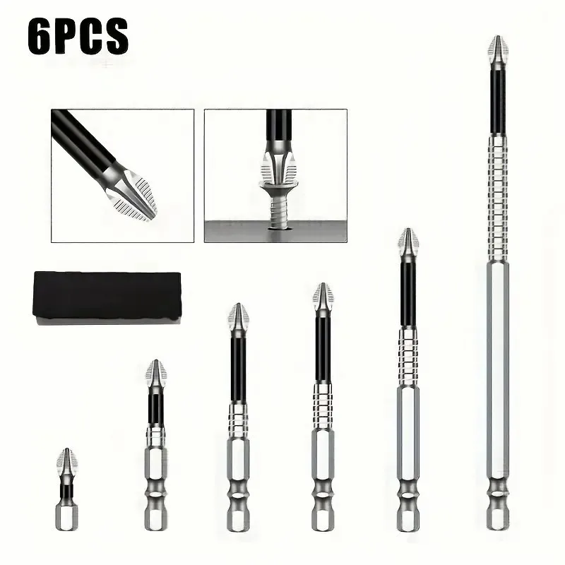 Nuovo set di testine per lotti antiscivolo e resistenti agli urti K5, forte durezza magnetica e testa per cacciavite con trapano flash ad alto coppia