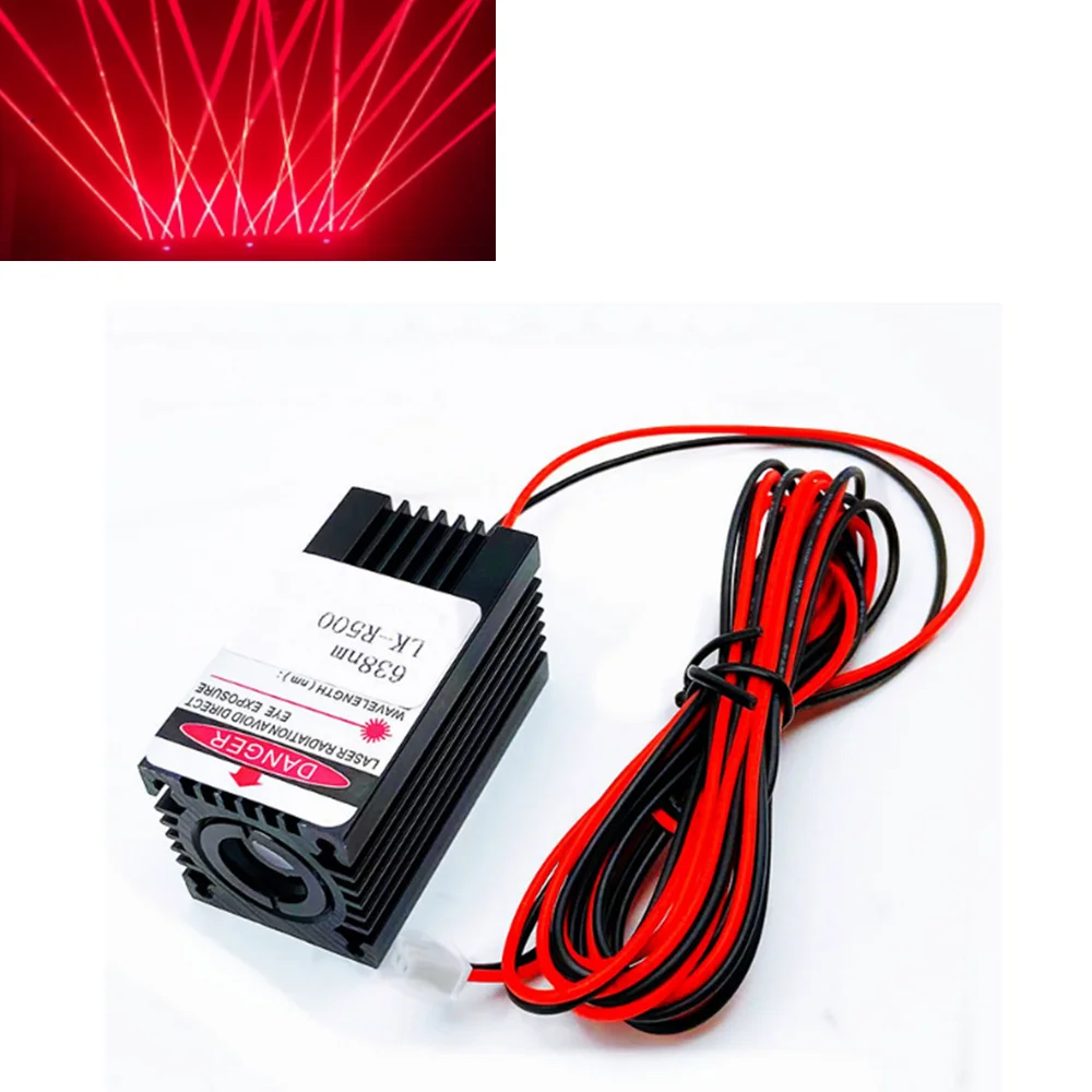 Coarse Light 635nm 638nm 500mw Orange Red Stage Laser Diode Module