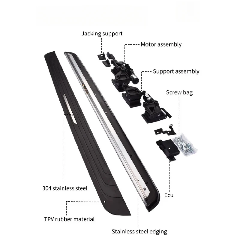 

High Strength Aluminum Side Steps Running Boards L460 Hybrid 2025
