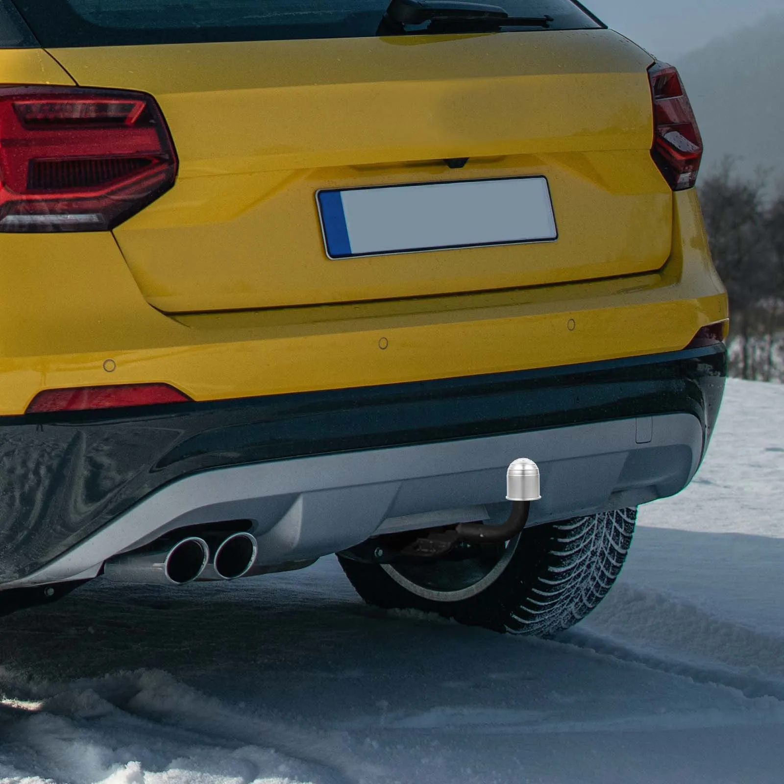 

2Pcs Durable Hitch Ball Cover Trailer Ball Protector for Rv Tow Truck Trailer Towball Accessories Hitch Accessories