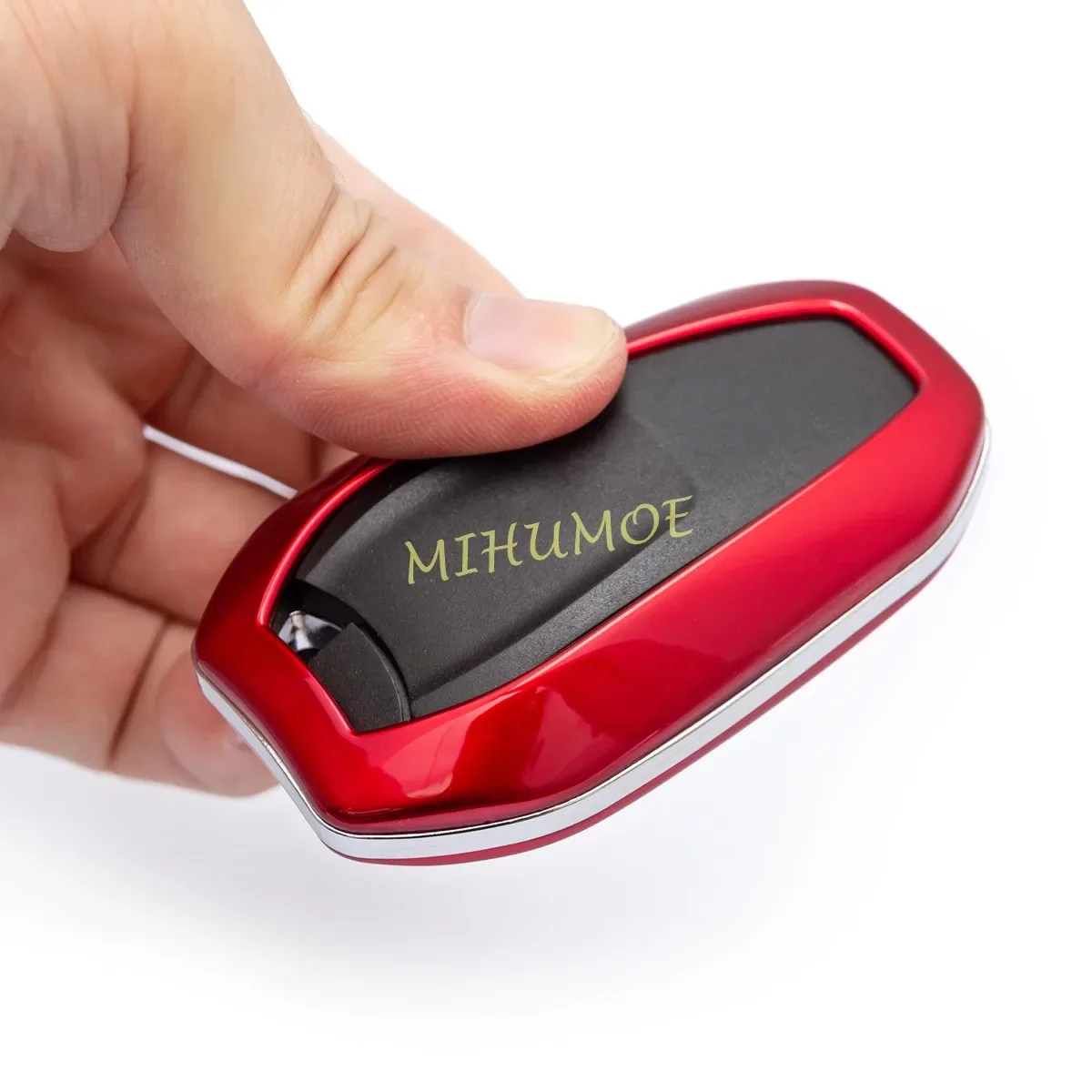 Smart Car Key Chain Ring Fob Case Cover For Peugeot 308 508 2008 3008 5008 Citroen C3 C5 Aircross C4 DS 5 9 3 7 Crossback Red