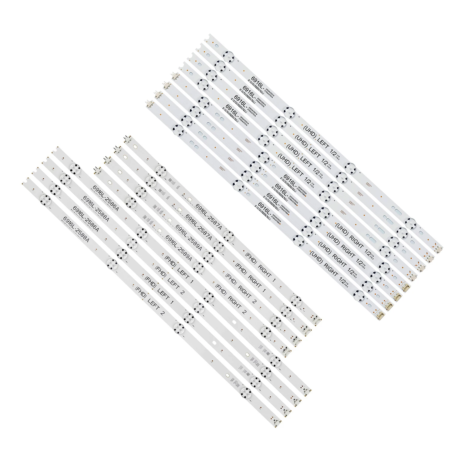 

40pcs/5set LED backlight strip for 49LH6600 49UH610T 49UH610V 49LH590 49UH603V 49LH5810 6916L-2980A 2981A 2982A 2983A