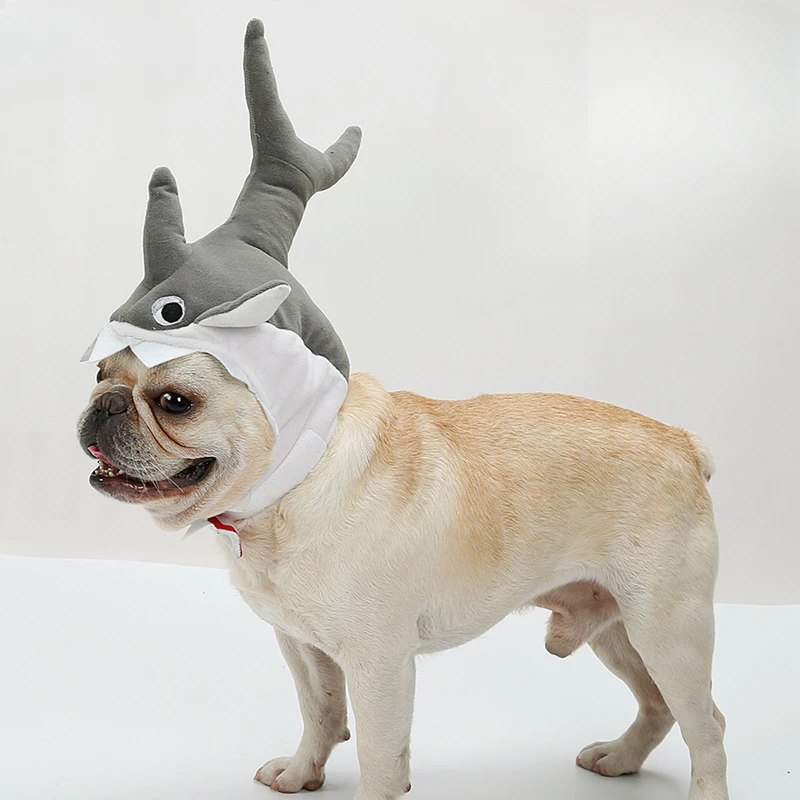 

Pet Shark Hat Super Cute Cute Shapeshift Headgear Cat Puppy Headdress Disguise Cap