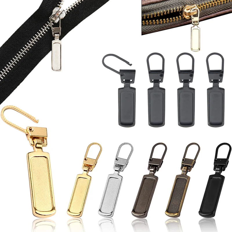 4/8Pcs Detachable Zipper Pull Replacement Zippers Pull Tabs Zipper Sliders Repair Kit Zipper Pulls Extension for Clothing Bags