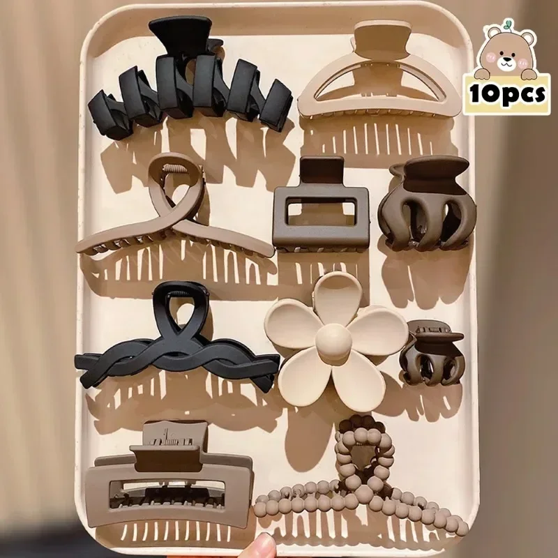 10-Piece Set Vintage Hair Grips Multicolor Girls Gift Essential for Travel