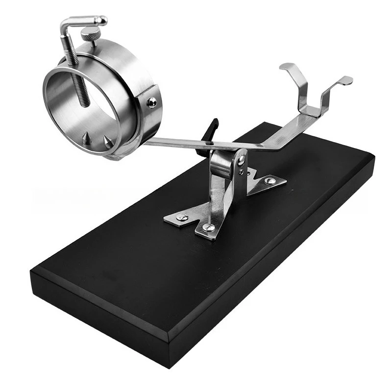 Solid Wood Baked Paint Ham Rack Full Stainless Steel 304 Fittings with Adjustable Height From Multiple Angles