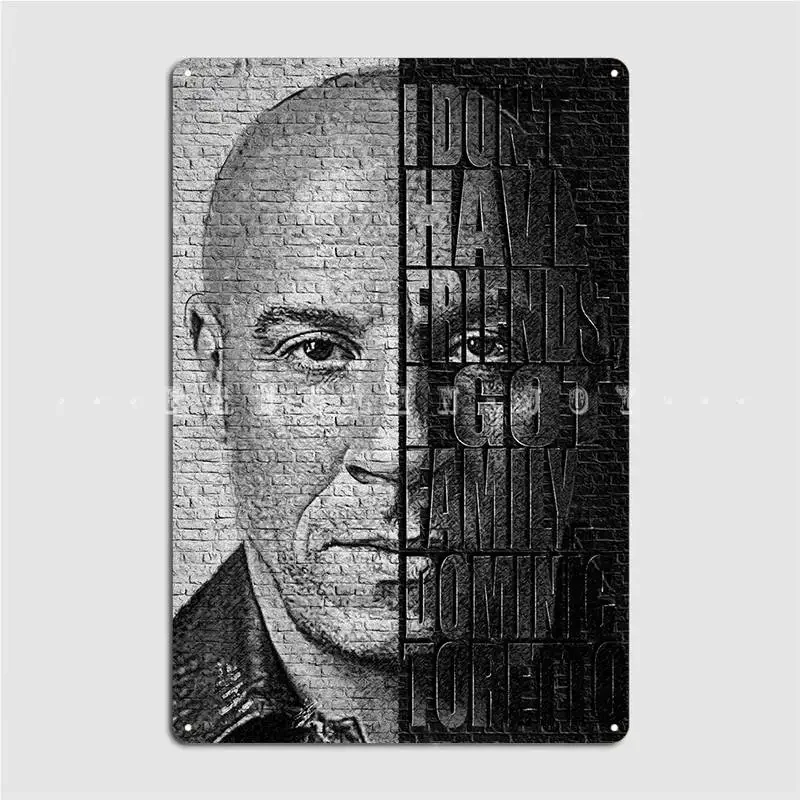 Dominic Toretto Poster Metal Plaque Club Bar Classic Wall Plaque Cinema Kitchen Tin Sign Posters
