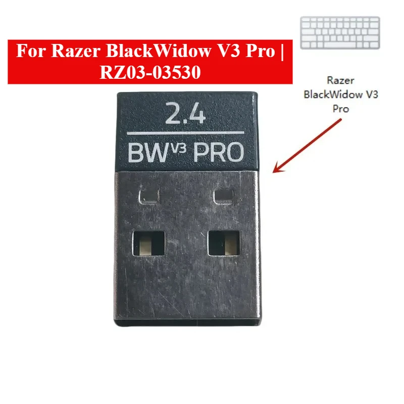 Wireless Keyboard USB dongle Receiver for Razer BlackWidow V3 Pro RZ03-03530、BlackWidow V3 mini RZ03-03890、 BlackWidow V4 Mini