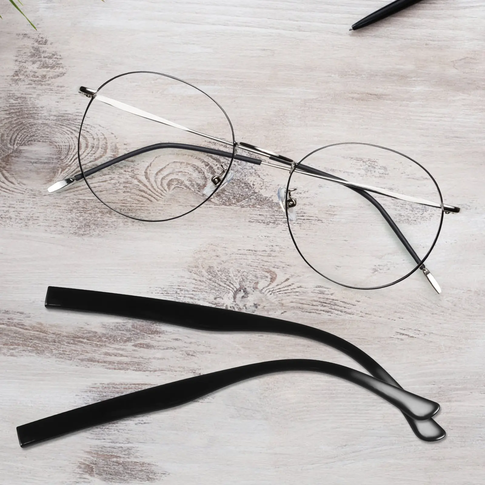 Accesorios Para Gafas Eyeglasses Leg Accessories Arms Legs Parts Black Metal Replacement