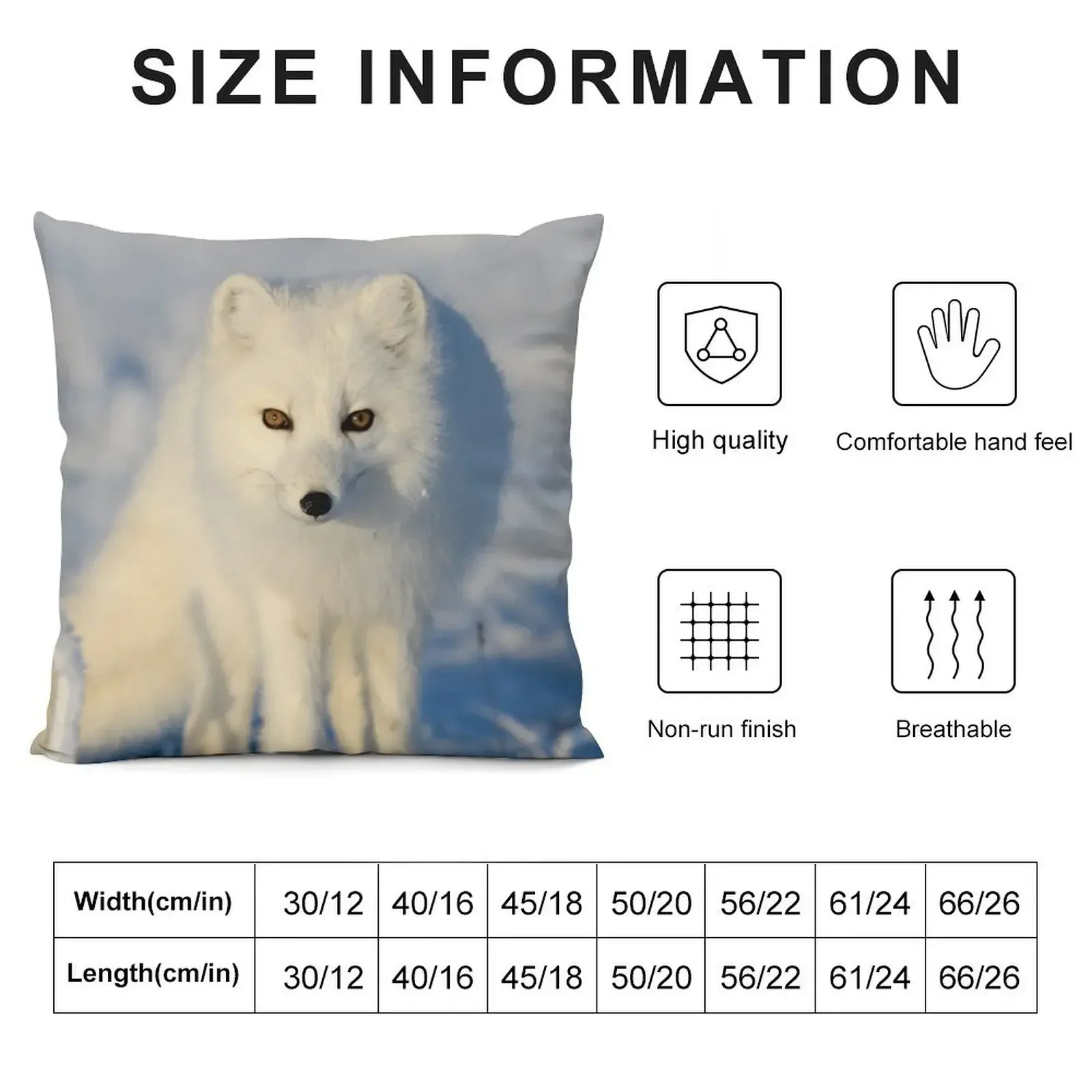 Stunning Arctic Fox, Wild and Beautiful, Mesmerizing Eyes in a winter paradise Throw Pillow Christmas Pillow Sofa Covers pillow