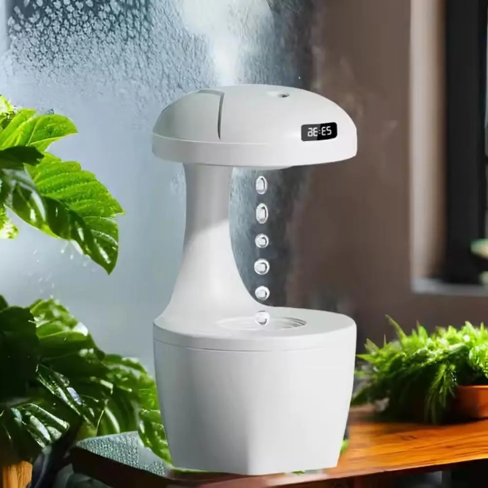 Anti Gravity Water Droplet Backflow Humidifier Aromatherapy Machine Air Humidifier Essential Large Capacity Office Bedroom