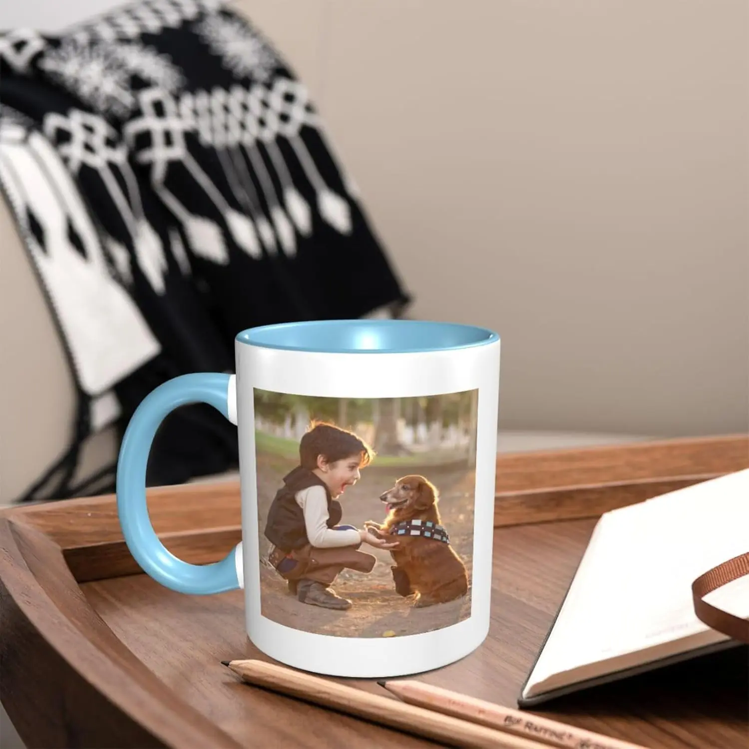 

Персонализированная кружка для фотографий домашних животных с настраиваемым дизайном, высококачественная керамическая чашка, идеальный праздничный подарок для родителей и домашних животных