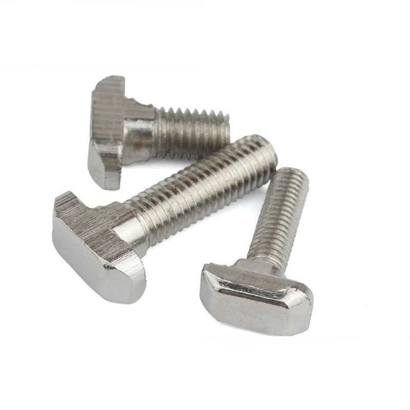 M5 M6 M8 T Hammer Head T Bolt Aluminum Connector T Head Bolts Screws for EU 20/30/40/45 Aluminum Profile T-slot Screw