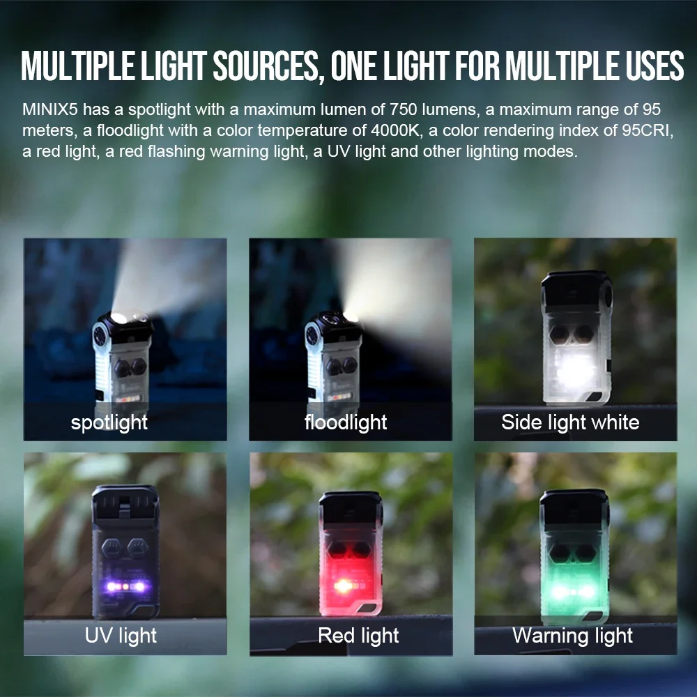 Linterna EDC multifuncional Trustfire MINI X5