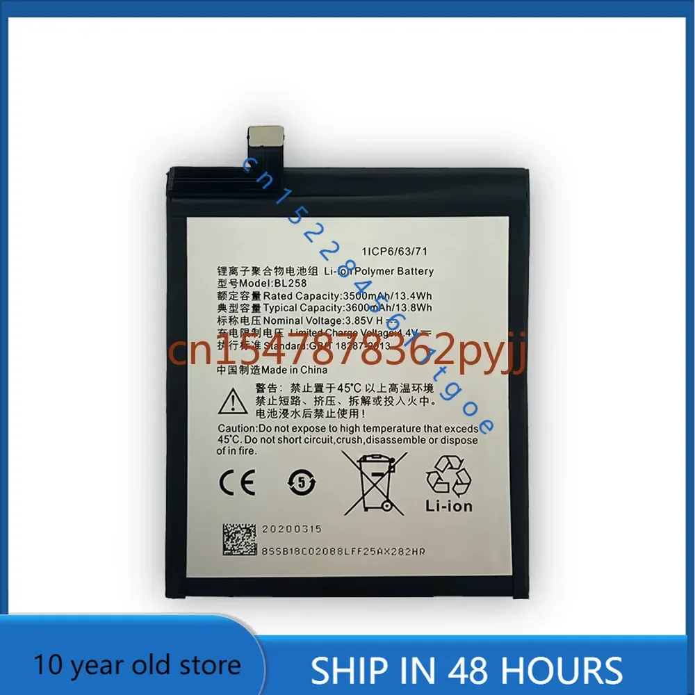 

100% высококачественные аккумуляторы 3600 мАч BL258 для смартфона Lenovo Vibe X3 X3c50 X3C70 Lemon x3a40