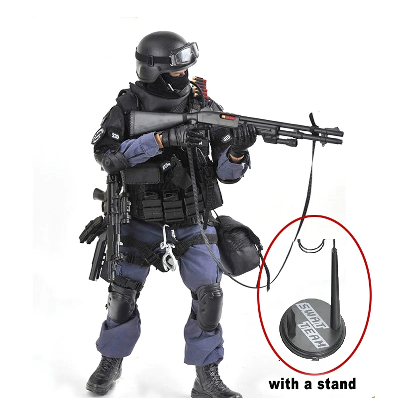 12インチ 1/6 スケール兵士モデル警察アクションフィギュアセット SWAT