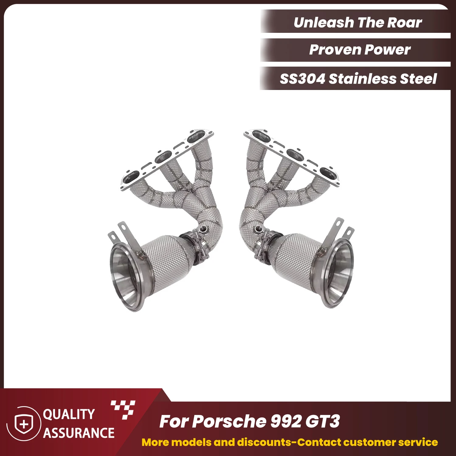 

Performance High Flow ECCF SUS304 Headers for Porsche 992 GT3