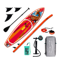 рюкзак Inflatable Paddle Board Water Park Racing Adult Standing Props PVC Portable Surfboard