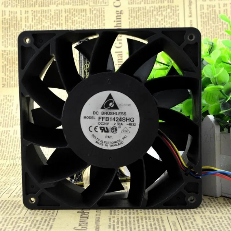 S for Delta  FFB1424SHG 14050 24V 2.3A 14CM double ball violent wind volume cooling fa