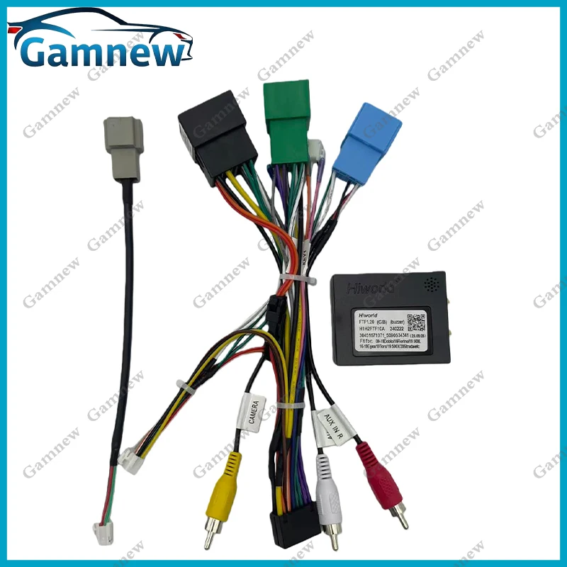 Car 16pin Power Cord Wiring Harness Adapter Canbus Box For Fiat Strada Toro 2020+ EGEA Panda 2023+ Panda Installation Head Unit