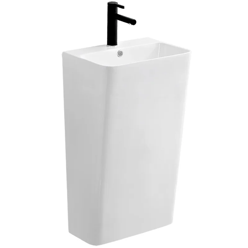 

Hotel pillar type column wash basin household bathroom balcony courtyard outdoor floor type wash basin