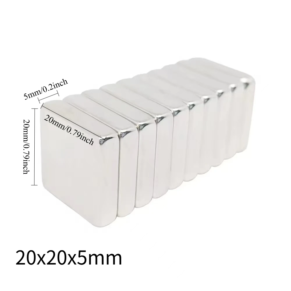N52 20x20x4  20x20x5 Magnets Iman Office Whiteboard for Sale Strong Powerful Bar Science Diy Fridge Tool Strorage  Refrigerator