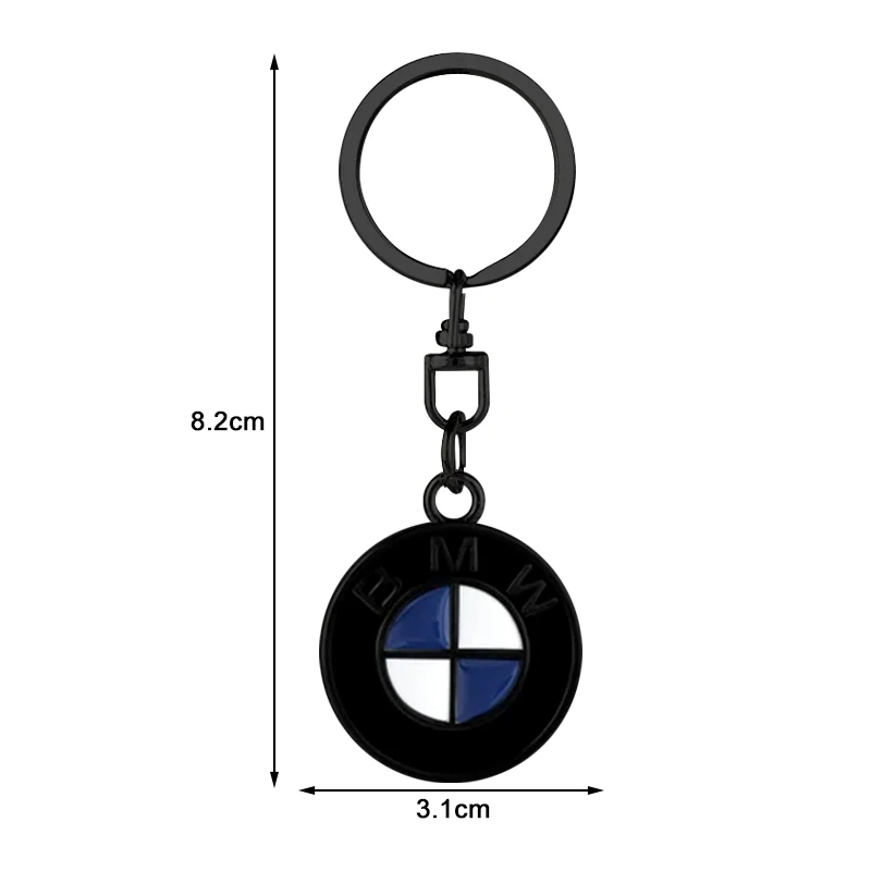 Car 3D Metal Keychain Leather Keyrings Key Holder Accessories For BMW X1 F48 E84 U11 X2 X3 E83 F25 G01 X4 X6 E71 X5 E70 F15 X7