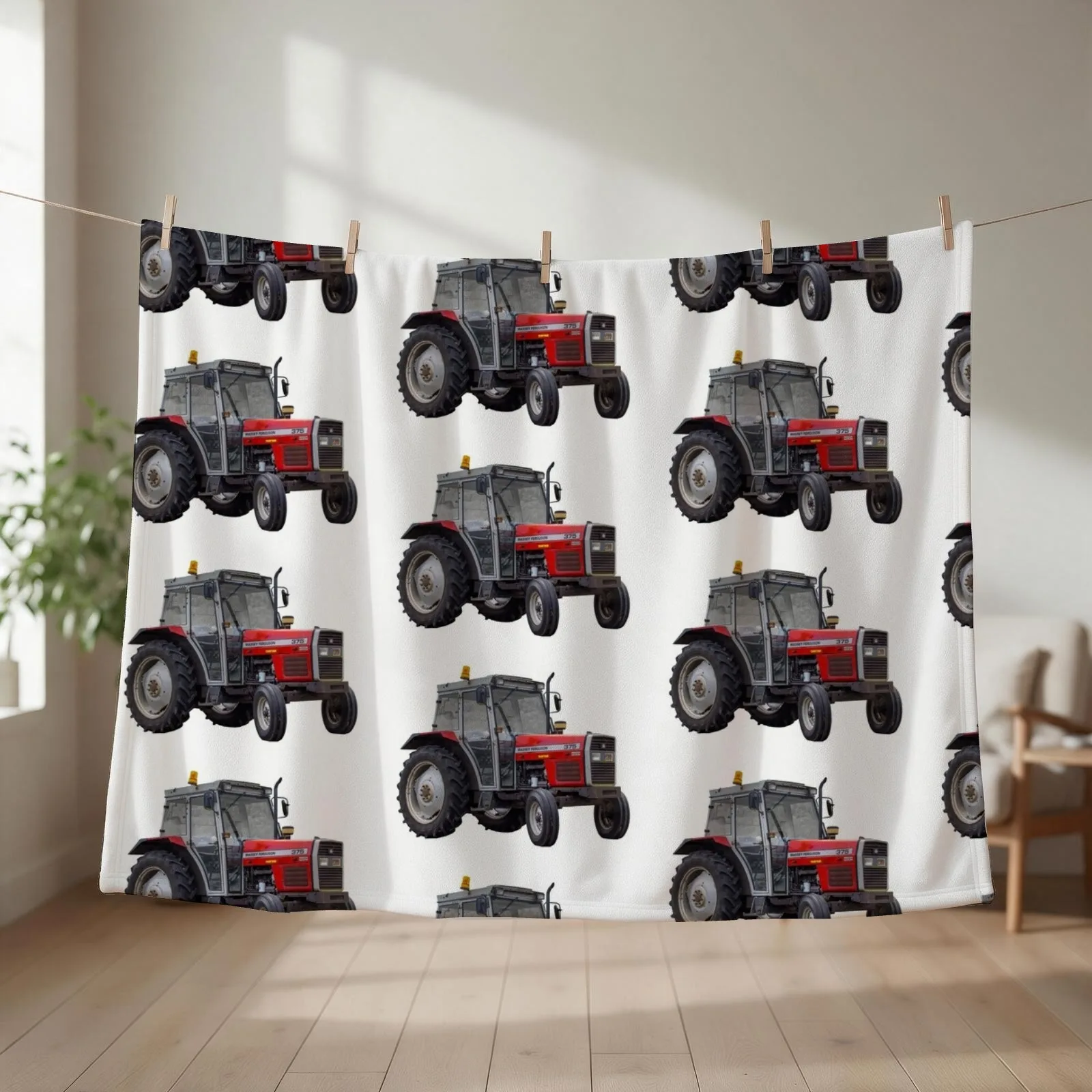 Red tractor Fergus 375 Throw Blanket christmas decoration Fashion Sofas Decorative Sofa Heavy Blankets