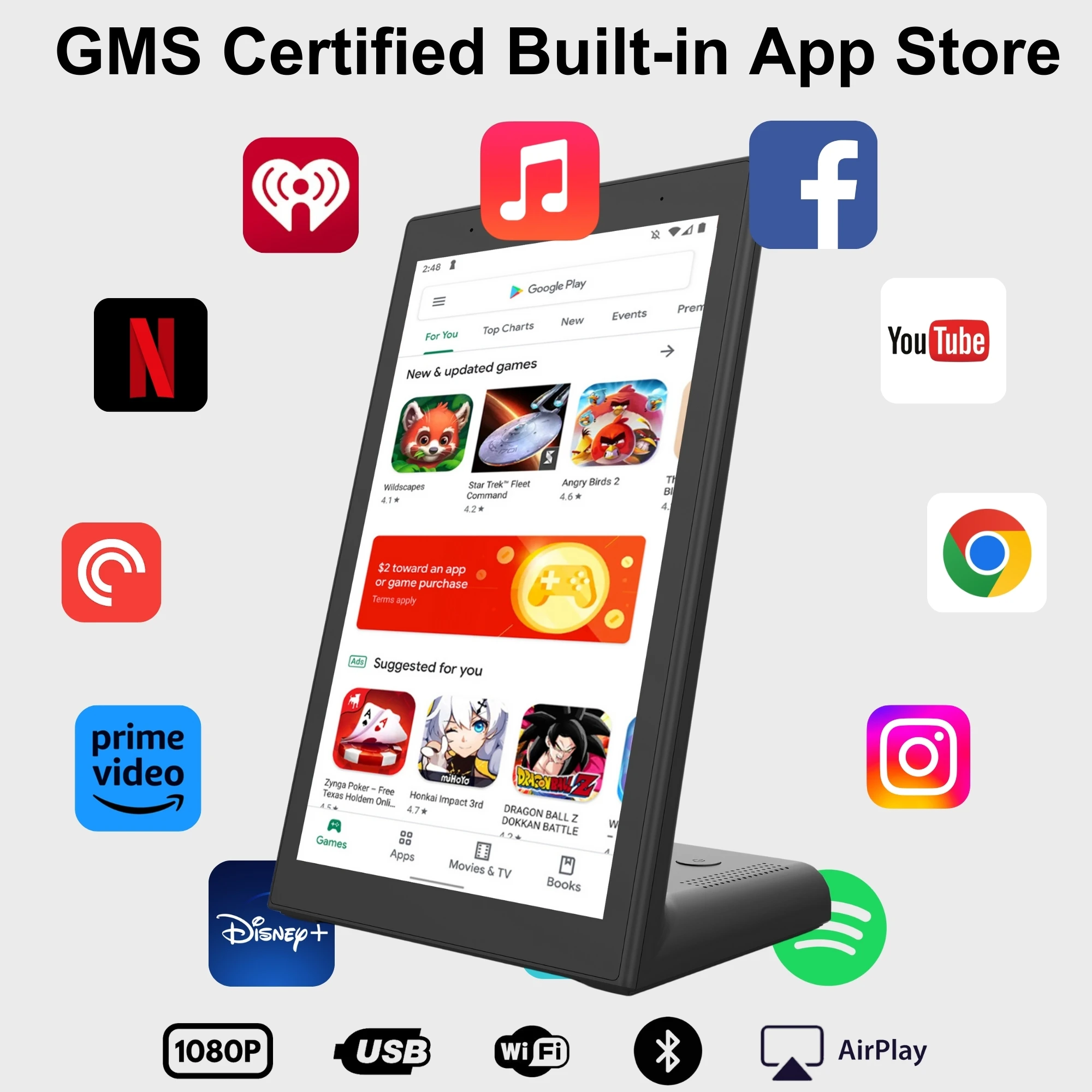 2025 New Arrivals Advertising Display Screen RK3568 L Shaped Desktop Android 2+16GB Tablet Advertising Displayer