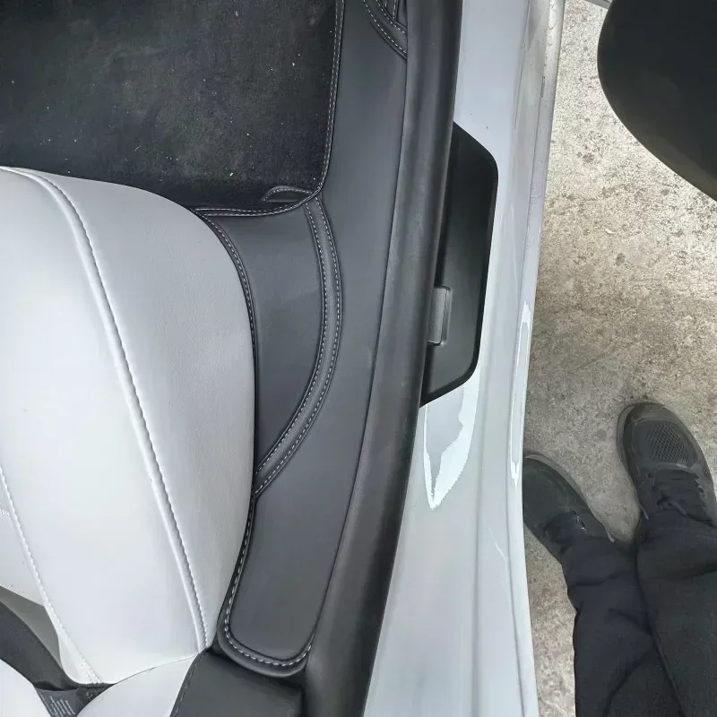 Almohadilla antipatadas para Tesla Model 3 +, alféizar de puerta delantera y trasera, almohadillas debajo del asiento, tira de umbral, protector de