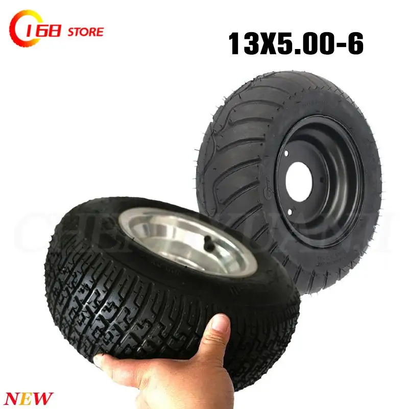 

Size 13x5.00-6 tire inch Tubeless Tyre For ATV QUAD Bike Gokart Scooter mini Buggy Mower Snow Plow motorcycles part vacuum