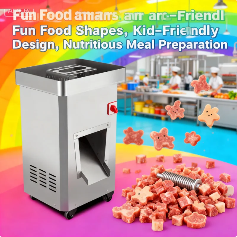 Caliente en España rebanada de carne en cubos rebanadores de carne a la venta carne fresca en cubitos y precio de la máquina cortadora