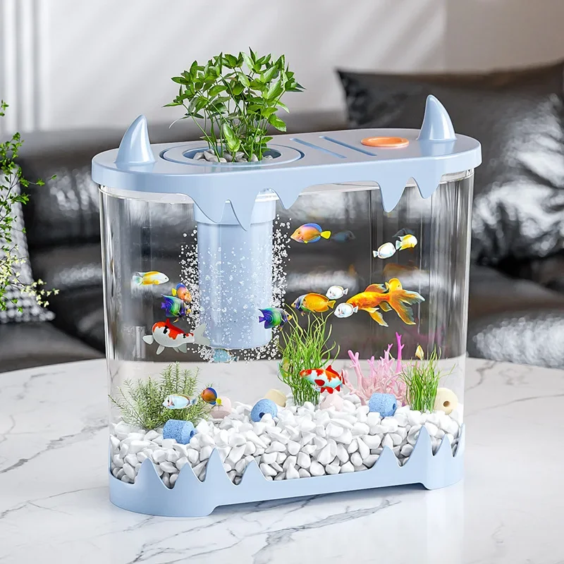 Plastic Fish Tank Goldfish Pet Turtle Box Aquariums Equipments Aquariums & accessories for aquariums and fish tank