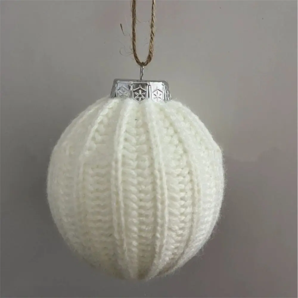 New Crochet Christmas Ball Xmas Baubles 6cm Xmas Ornament Ball Gift Ball Handmade Wool Knitted Ball Christmas Decorations