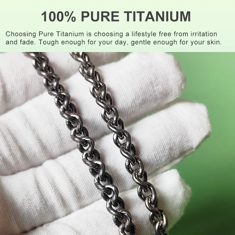 DIY-Kette aus reinem Titan, Schmuckzubehör, 5 mm, Metall-Bastelzubehör für Do It Yourself-Projekte