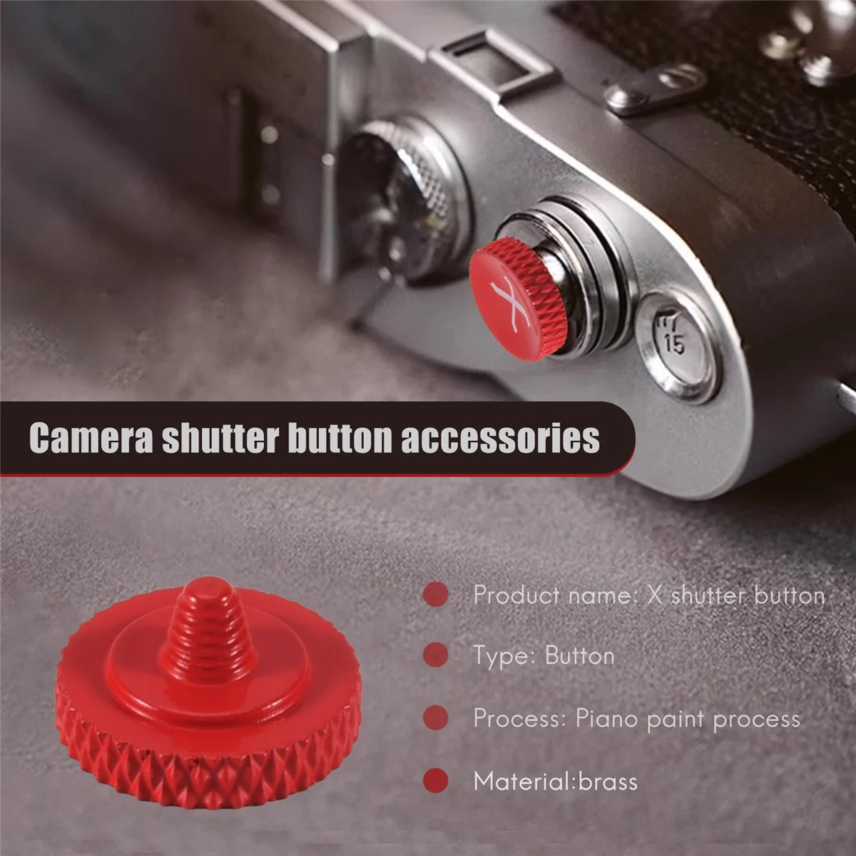 Suitable for Fujifilm X100V X100F X100S X30 X10 XT30 XT20 XT10 XT4 XT3 XT2 XE3 XE2 Camera Shutter Button Accessories A G