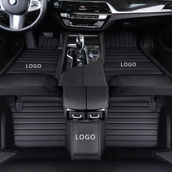 Custom 3D Large Stripes Car Floor Mats for Volvo S80 2006-2007 S90 2016-2022 V40 2013-2019 V60 10-18 Interior Car Accessories