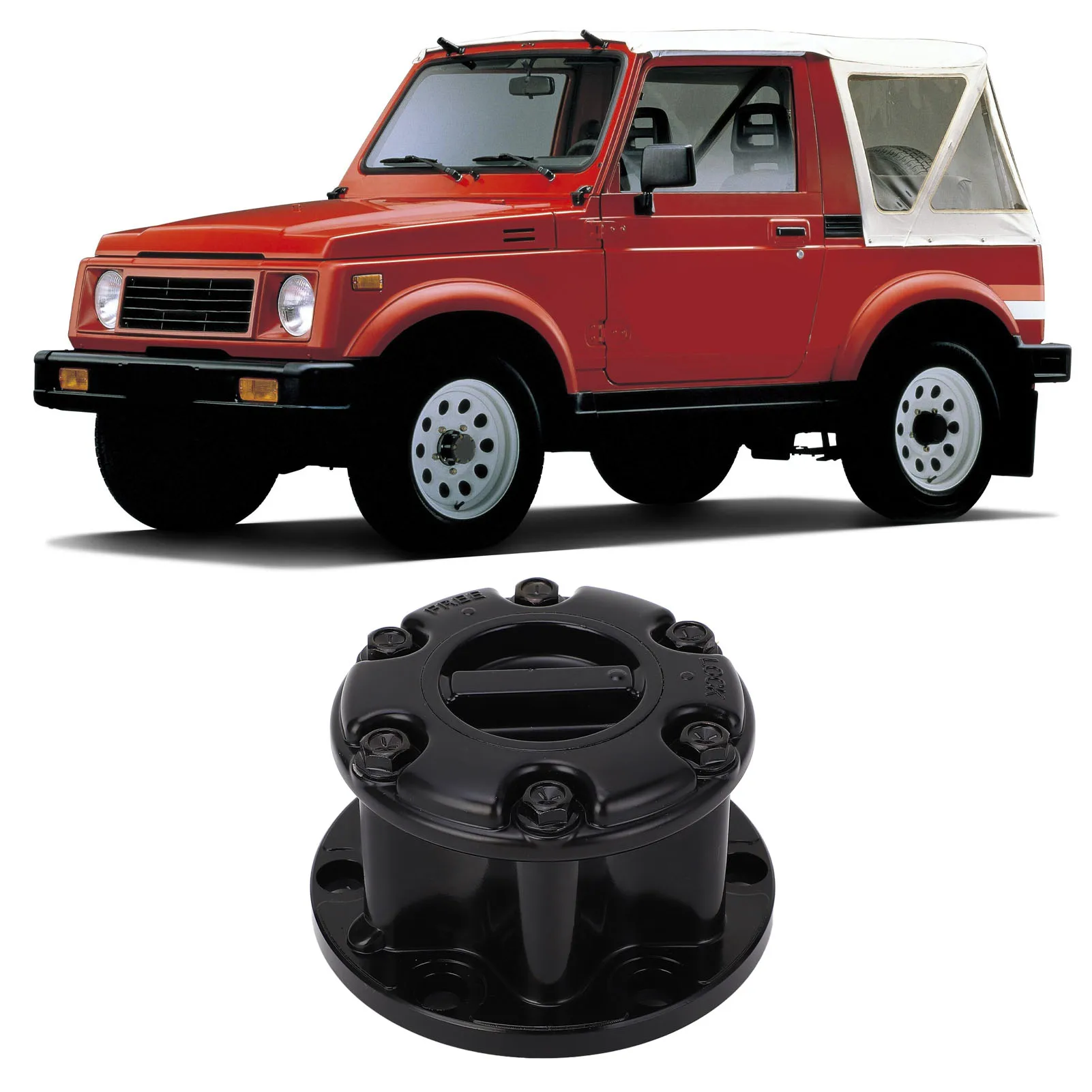 Manual Wheel Locking Hubs Wheel Bearing Locking Hubs High Durability 43810 60A00 Construction for Suzuki SJ410 SJ413 Samurai