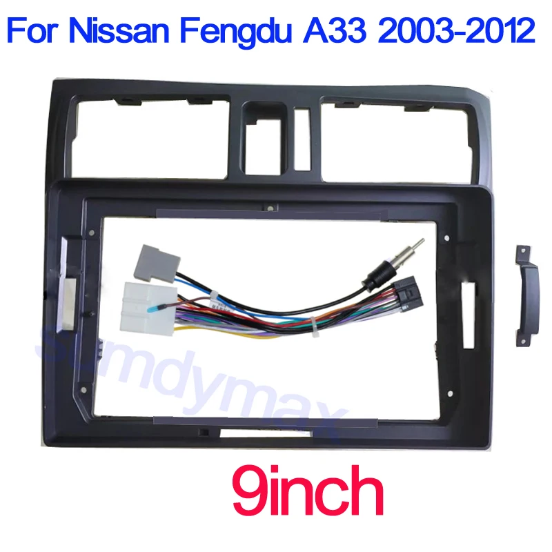 

9 Inch 2 Din Car Radio Plastic Fascia Plane Frame for Nissan Fengdu A33 2003-2012 car radio frame