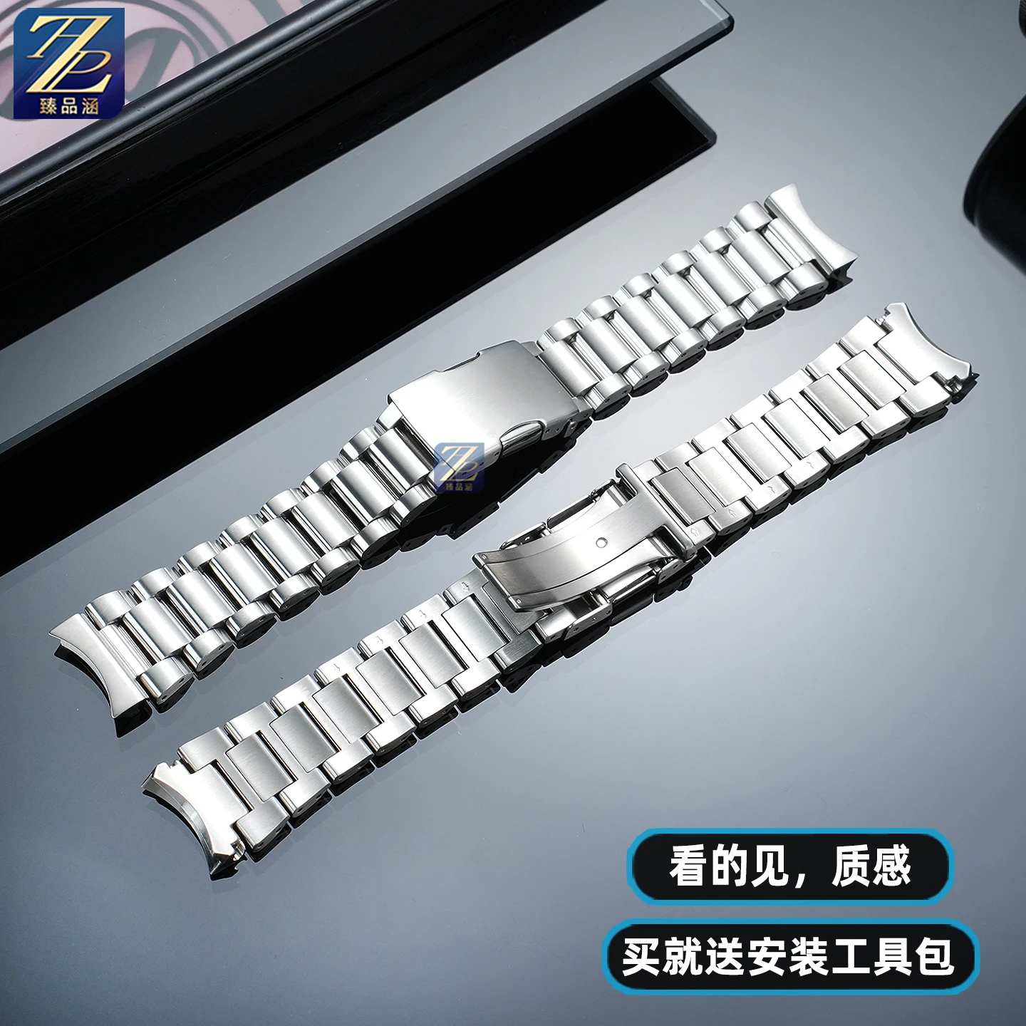 For Citizen Eco-Drive Men's watch JW0149-10L steel strap JW0148-12L curved metal stainless steel watch chain accessories 22mm