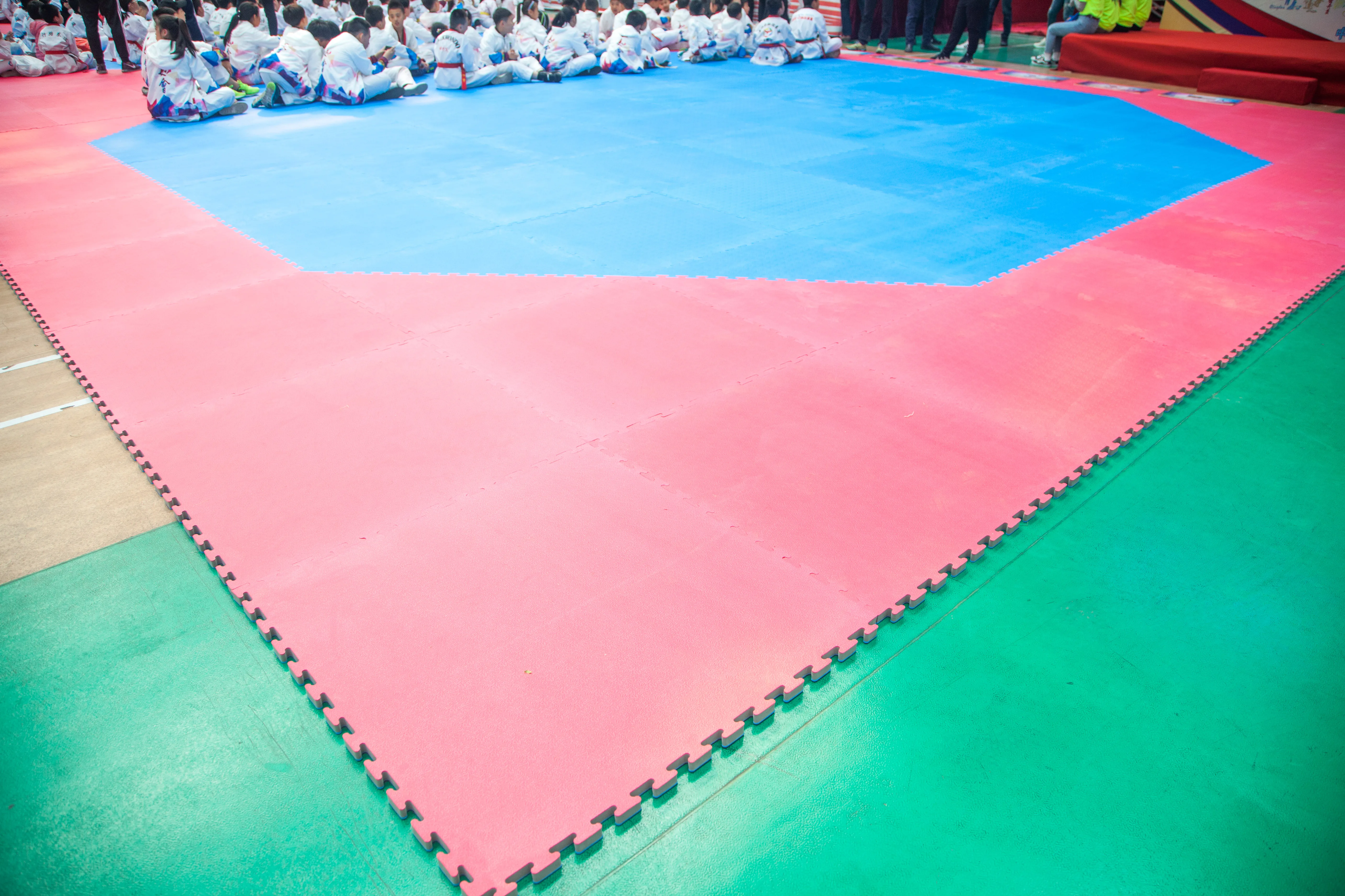 Sprzęt do zawodów treningowych Taekwondo 1 * 1 m Standardowe maty puzzle