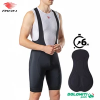 RION-pantalones cortos con pechera para ciclismo para hombre, medias para bicicleta de montaña y carretera, almohadilla Dolomiti, uniforme de equipo de media distancia 6H, transpirable para exteriores