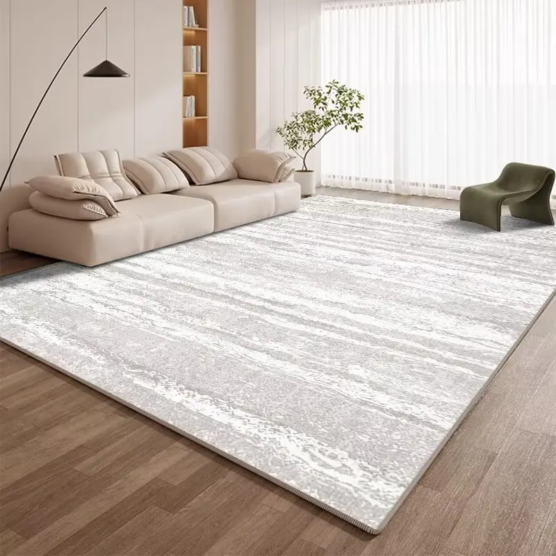 Modern Minimalist Washable Living Room Carpet Large Area Antiskid Fluffy Floor Mats Decoration Bedroom Bedside Foldable Soft Rug