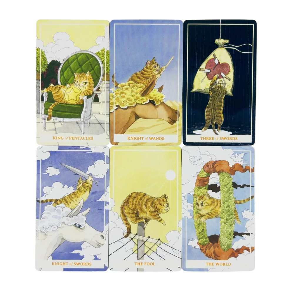 Sunny Orange Cat Tarot Deck A  - Party Games Sunny 评论和价格