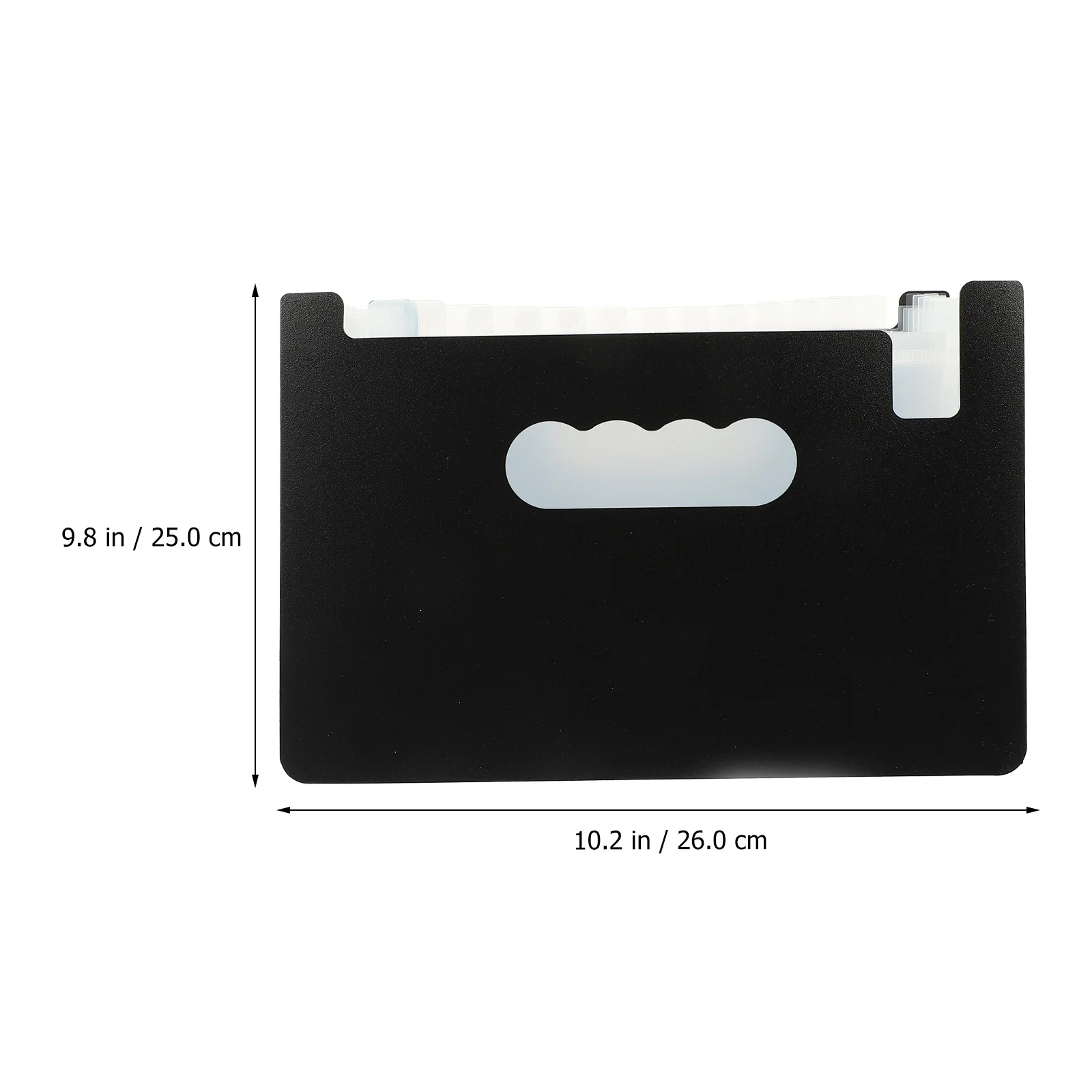 

Folder Ticket Storage Package Receipt Organizer for Purse Scalable Holder Car Bill Desk Black Travel