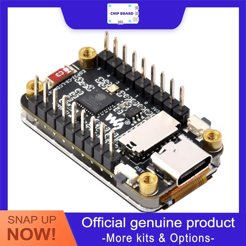 

Waveshare 1.47-inch Display Development Board, ESP32-C6 160MHz Single-Core MCU with 172×320 Color LCD, WiFi 6 and Bluetooth 5.0